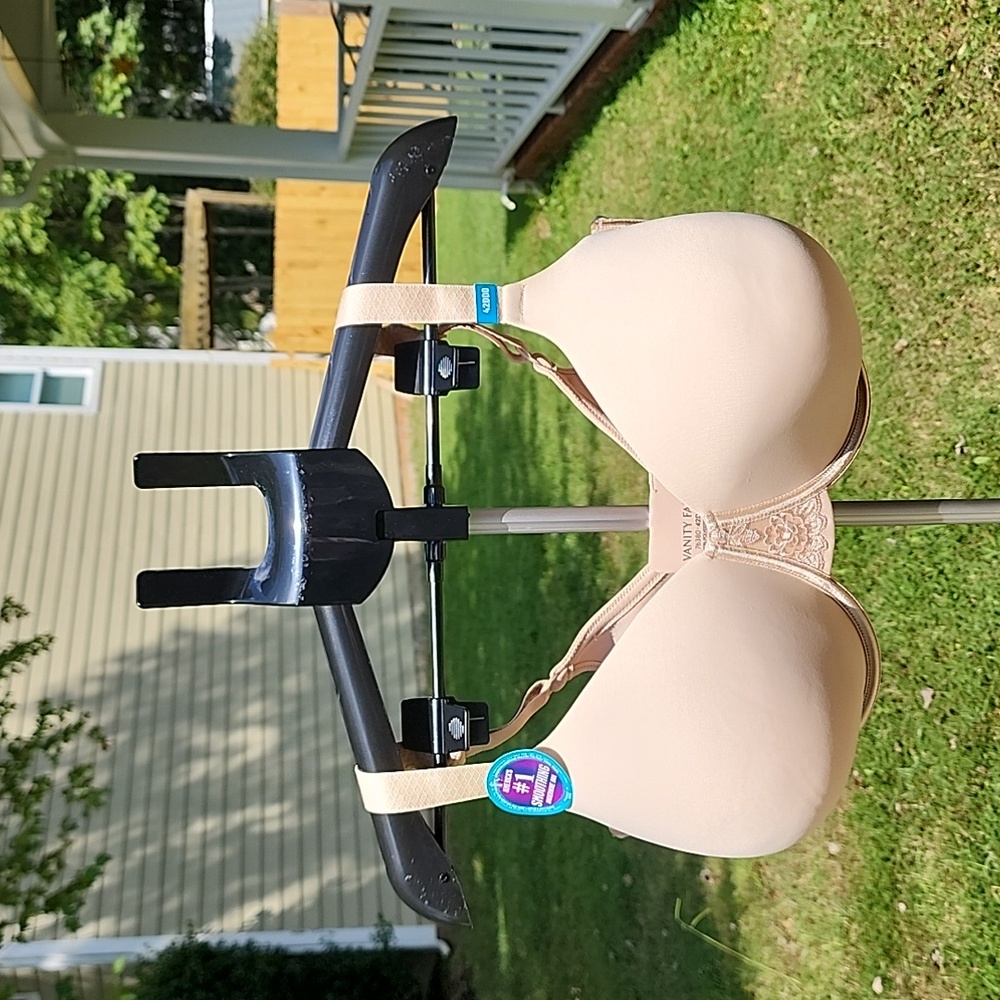 Vanity Fair Women's Full Figure Beauty Back Smoothing Bra sz 42DDD Tan Nude New